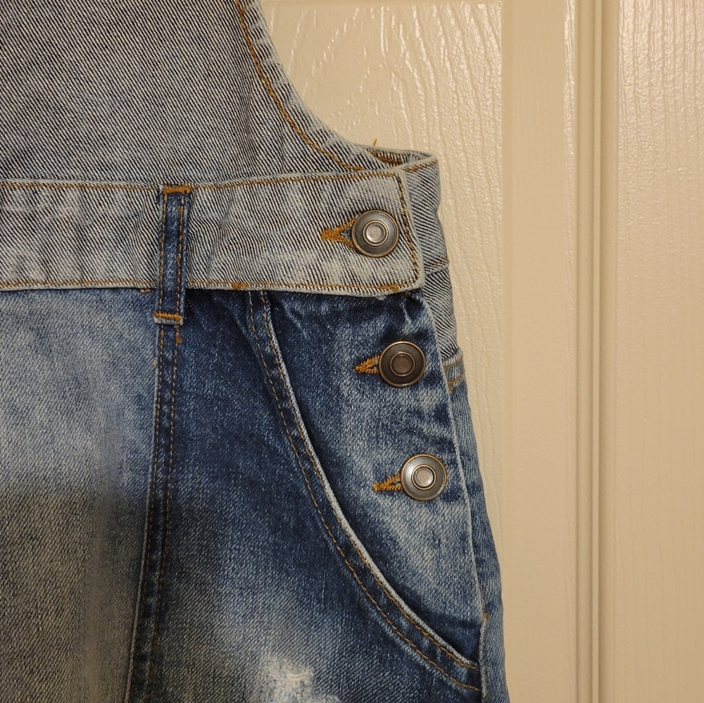 NEW Free People Patchwork Blues Mini Dress - Picture 5 of 8